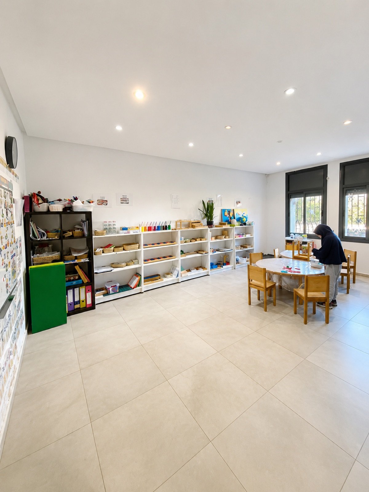 Notre salle de classe Montessori au centre Les Jardins du Savoir